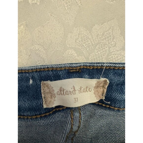 Alter’d State Vervet Size 31 Wide Leg Flare Bell Bottom‎ Ripped Jeans Stretch - Picture 5 of 9